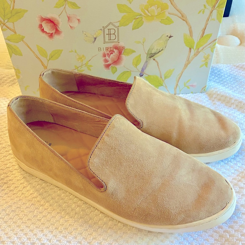 Birdies The Swift suede slip-on sneaker in Shell